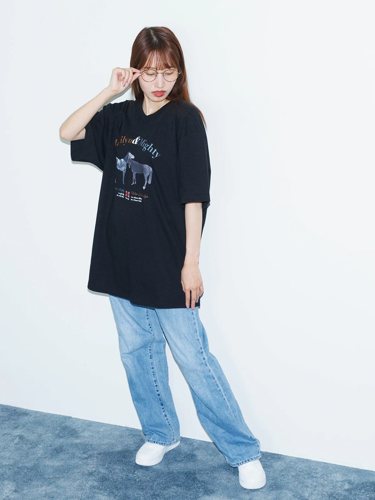 ウインマリリン&ウインマイティー・Tシャツ(黒) - Image 3